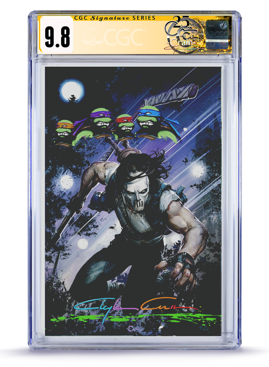 PREORDER: 1of 1 Casey Jones No. 5 All Art Cover CGC Signature Series w/ Casey Jones Remarque (Copy)