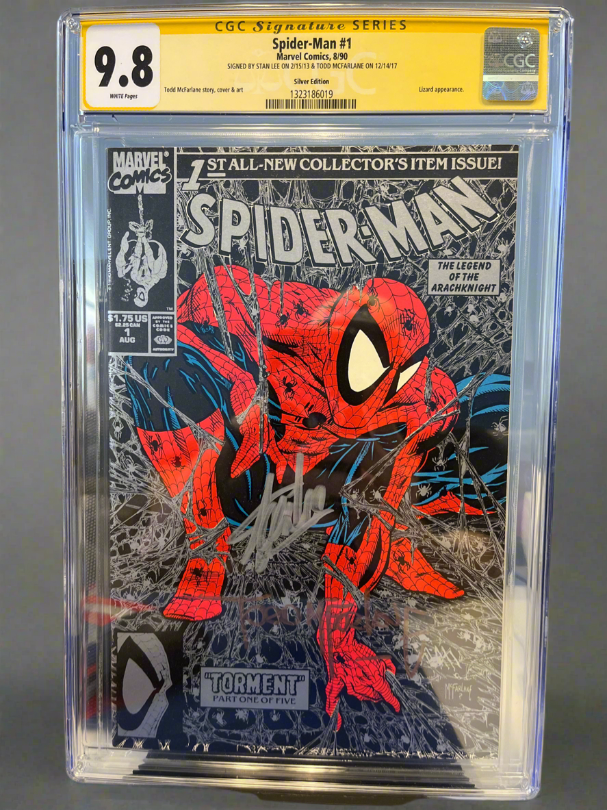 CGC Signature Series 9.8 Spider-Man #1 Double Signed by Stan Lee & Todd McFarlane