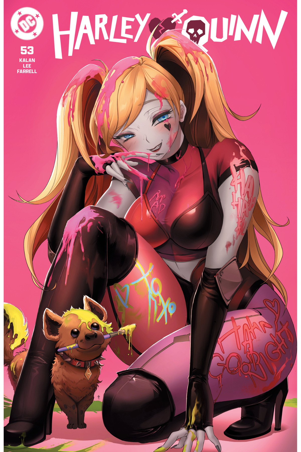HARLEY QUINN #61 VIRGIN FOIL BUNDLE DEAL WITH HARLEY QUINN 53 CARDSTOCK