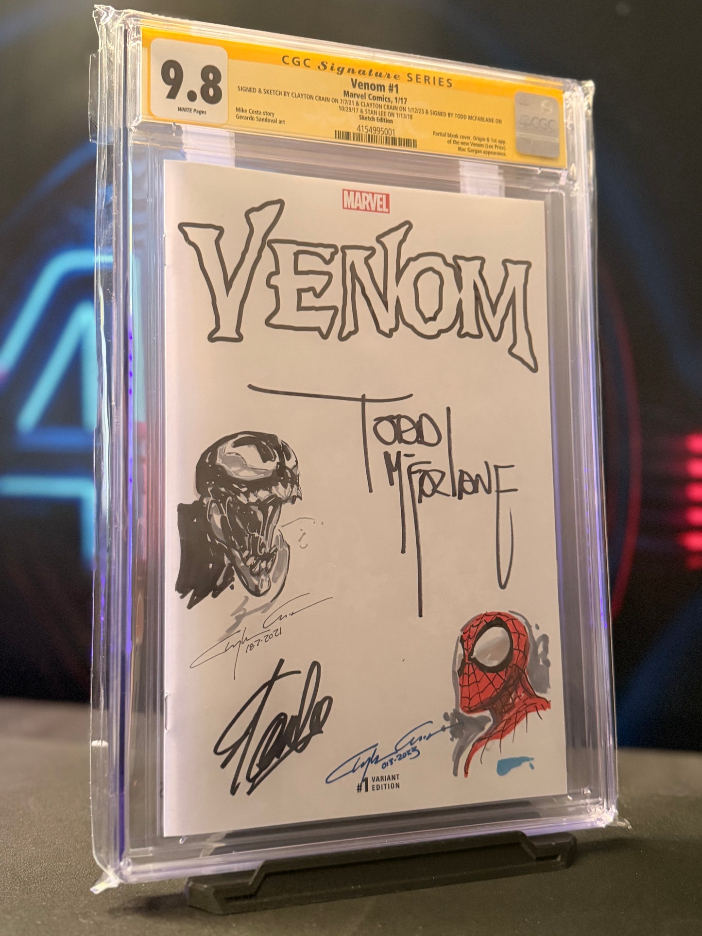 Venom #1 Blank Sketch Cover 1/17