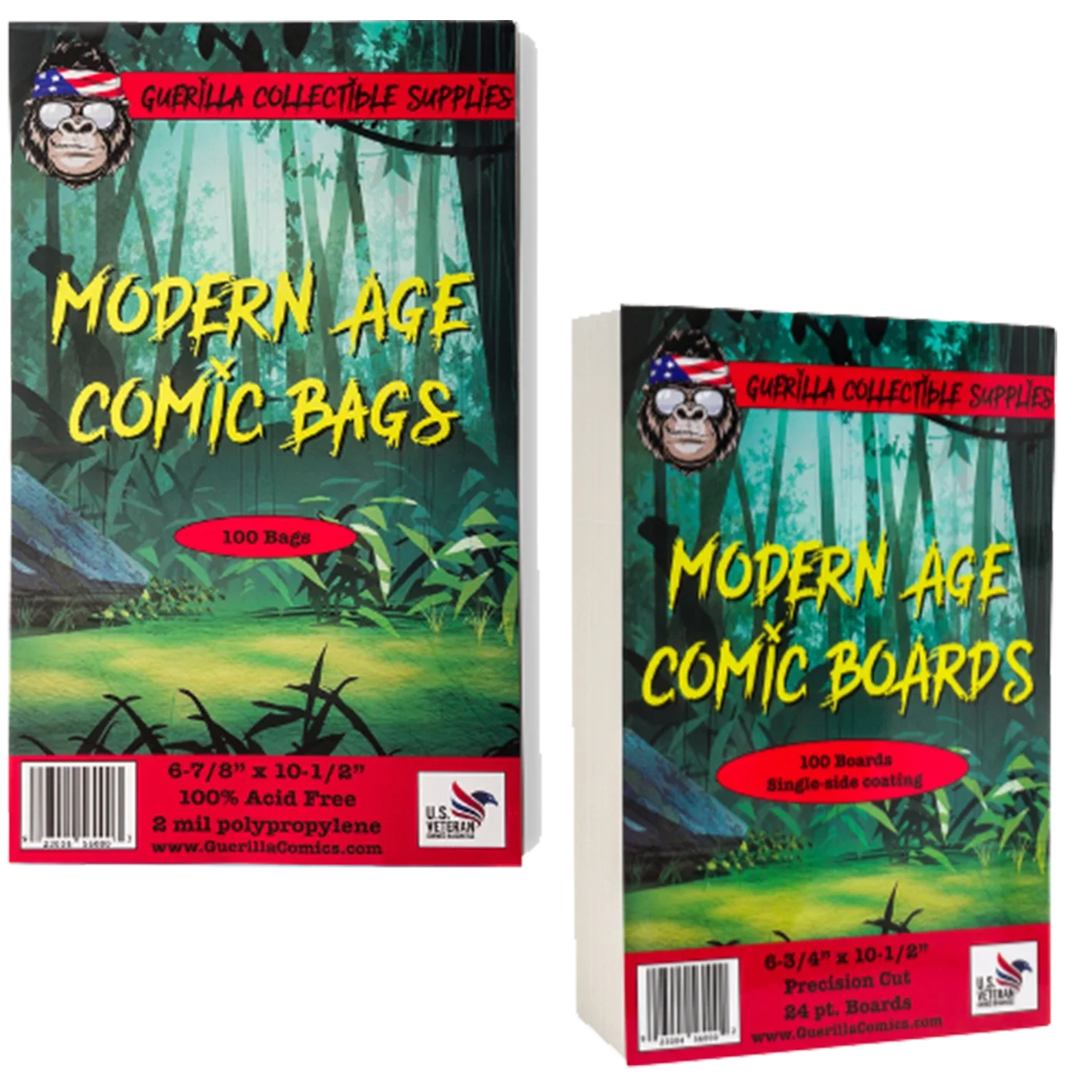 PREMADE Modern Age Boards & Bags (100 COUNT)