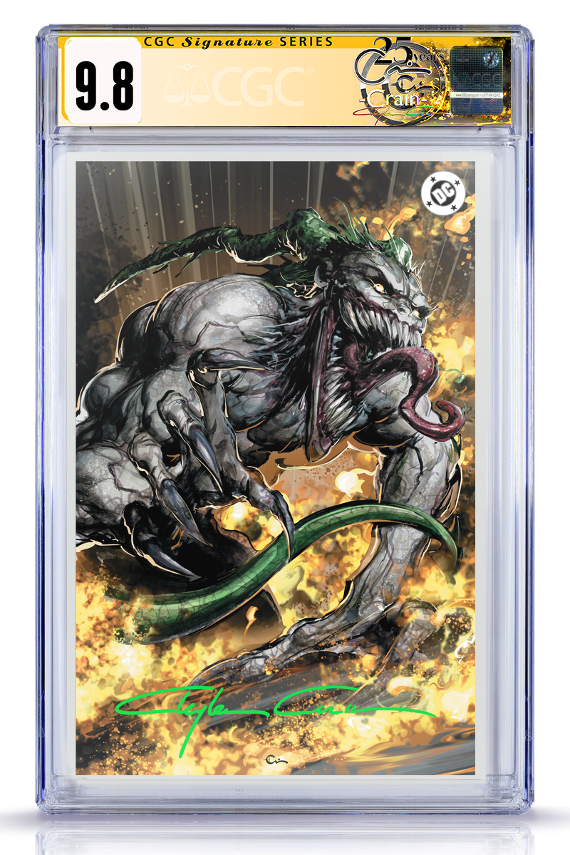 Absolute Batman #19 Clayton Crain Joker Full Art CGC 9.8 Signature