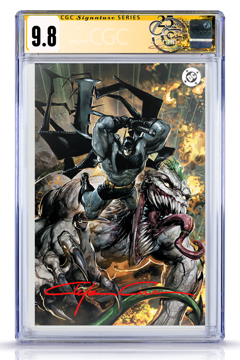 Absolute Batman #19 Clayton Crain Batman vs Joker Full Art CGC 9.8 Signature Series