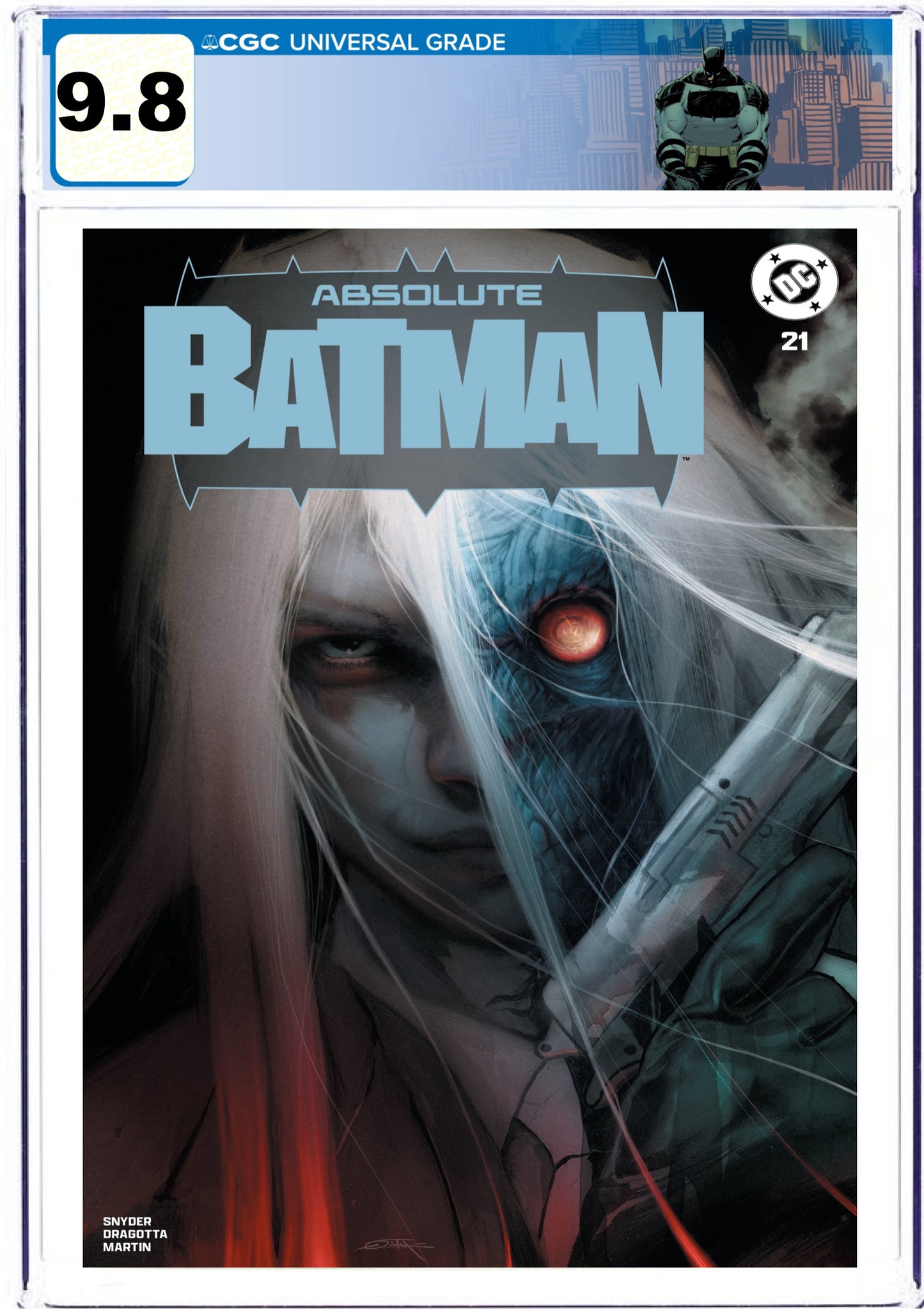 CGC 9.8 Absolute Batman 21 by Dan Quintana with Absolute Batman Custom Label