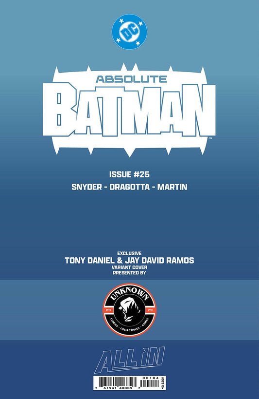 ABSOLUTE BATMAN #25 TONY DANIEL EXCLUSIVE VAR (10/28/2026)