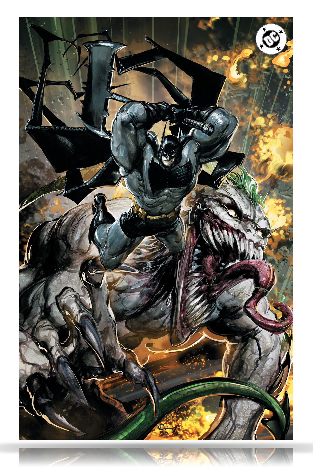 Absolute Batman #19 Clayton Crain Batman vs Joker Full Art