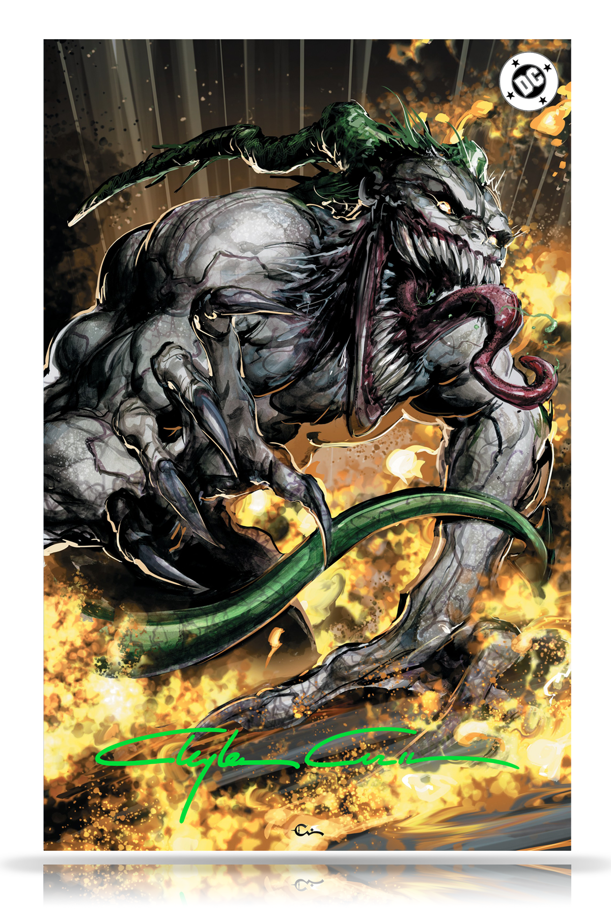Absolute Batman #19 Clayton Crain Joker Full Art Classic Signed