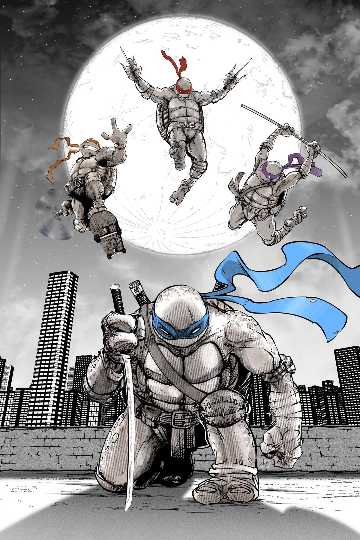 TEENAGE MUTANT NINJA TURTLES #20 300th ISSUE SPECIAL - STAN YAK COVER B FOIL VARIANT KNIGHT OF COMICS SDCC 2026 EXCLUSIVE LTD 600