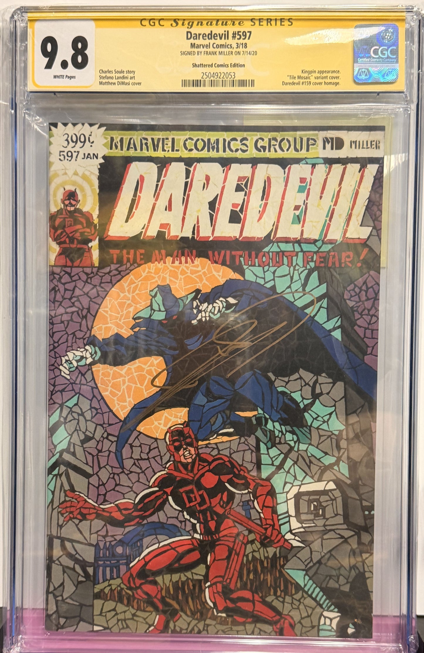 9.8 Signed Daredevil #597