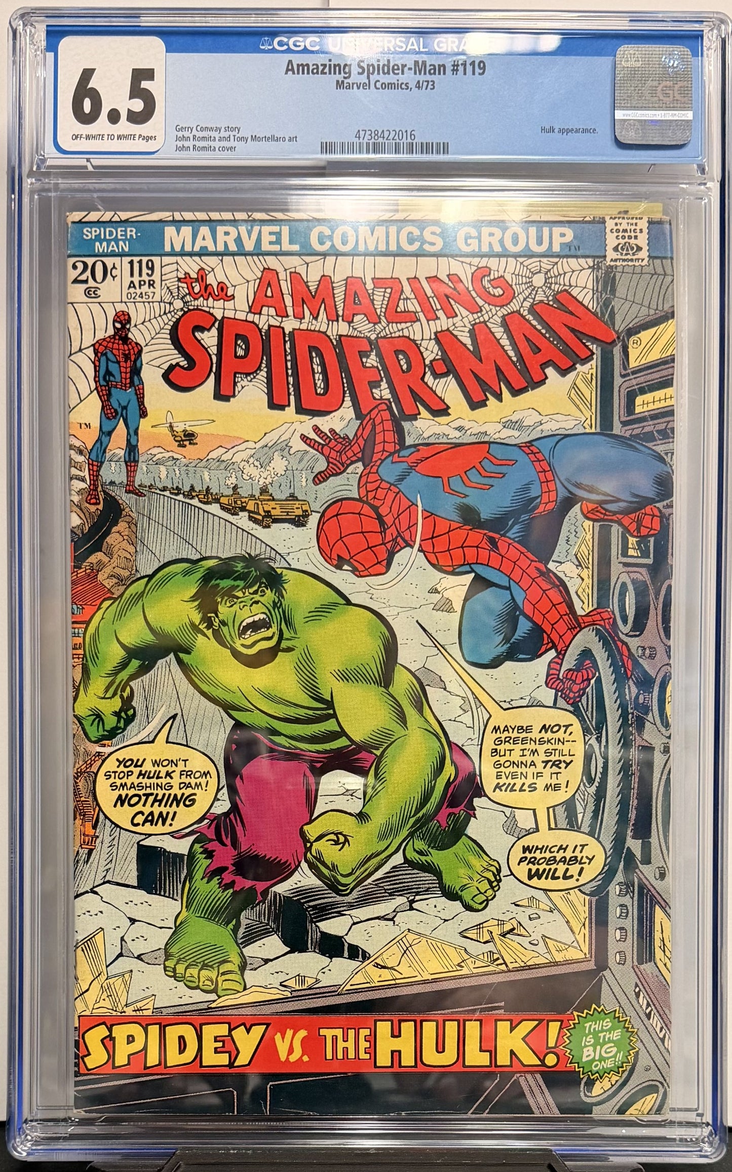 6.5 CGC Amazing Spider-Man #119 4/73