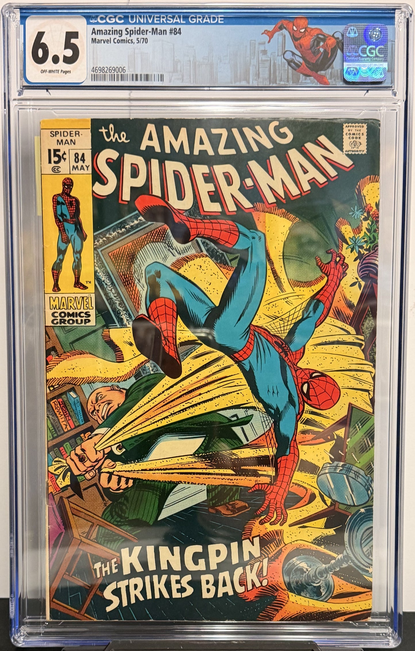 6.5 CGC Amazing Spider-Man #84 5/70 Custom Label