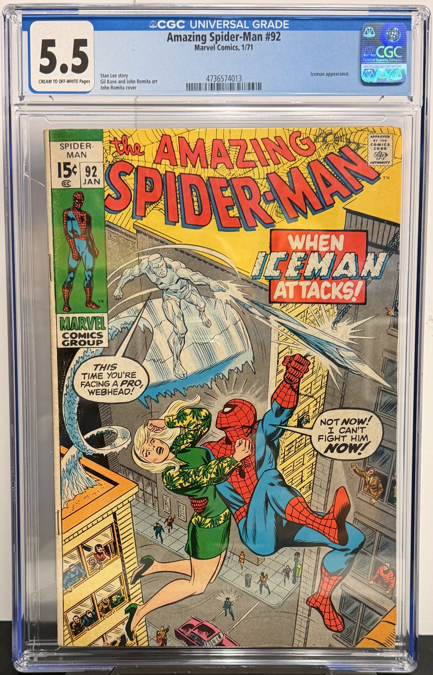 5.5 CGC Amazing Spider-Man #92 1/71