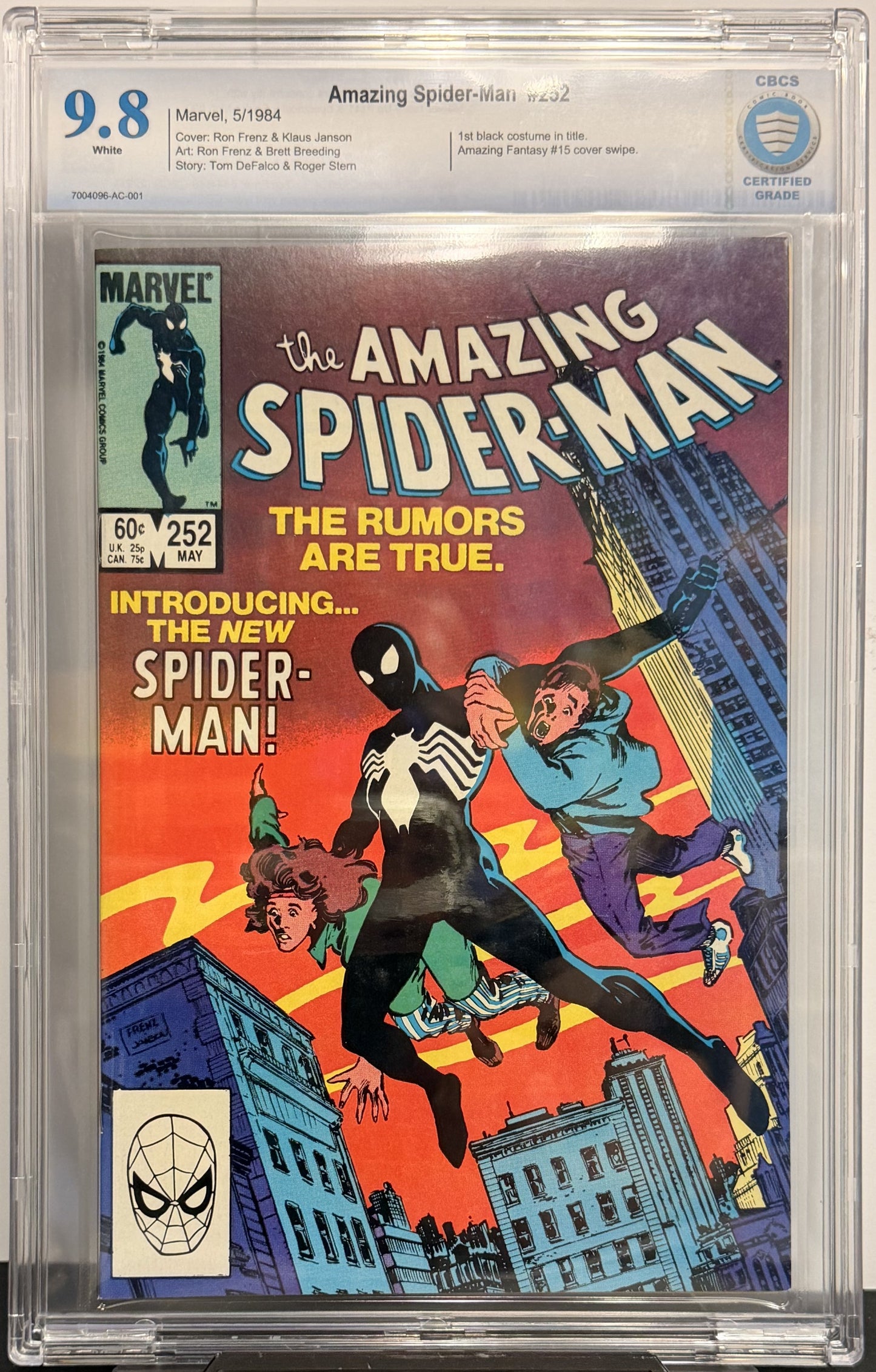 9.8 CBCS Amazing Spider-Man #252 5/84