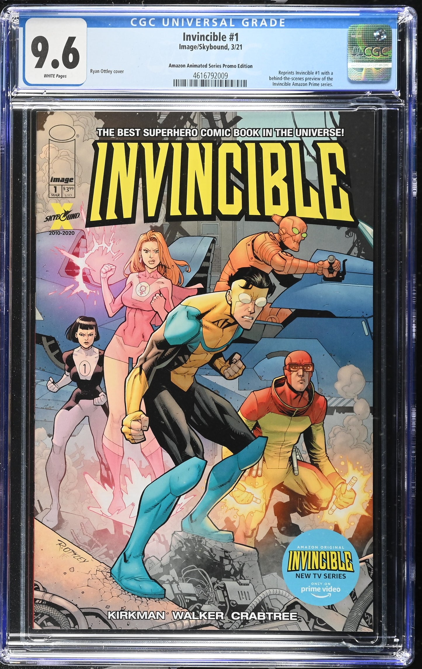 Invincible #1 (Amazon Animated Edition) CGC 9.6