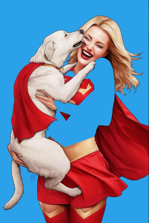Supergirl: Woman of Tomorrow #1 JTC Negative Space Full Art
