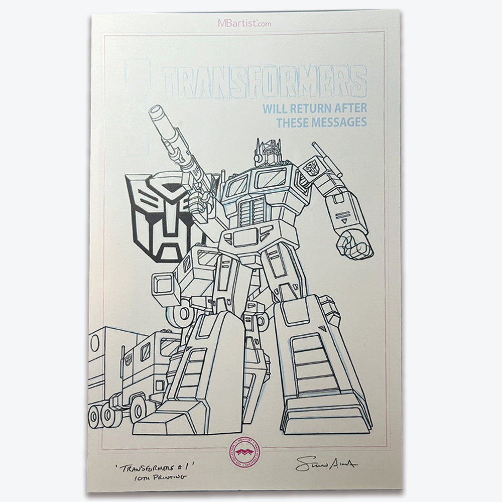 ORIGINAL ART | TRANSFORMERS #1, 10TH PRINT by Steven Ahola