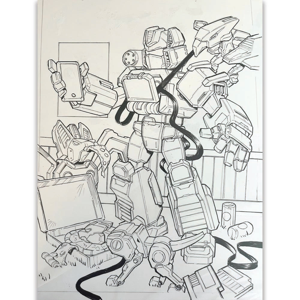 ORIGINAL ART | TRANSFORMERS #21: VARIANT EXCLUSIVE by Len Nicholas