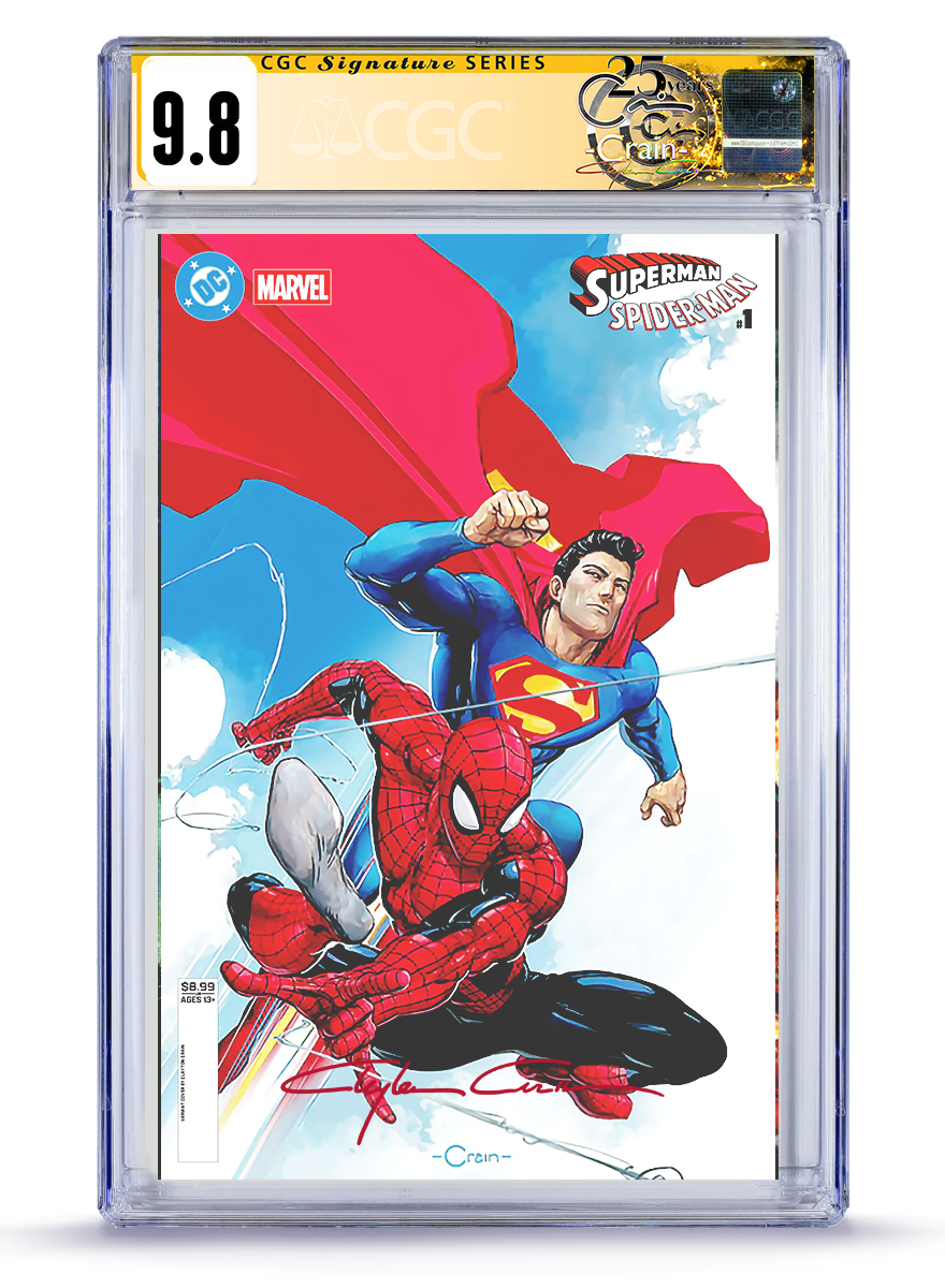 PREORDER: CGC Signature Series Superman Spider-Man No. 1 Trade Dress Classic Signed