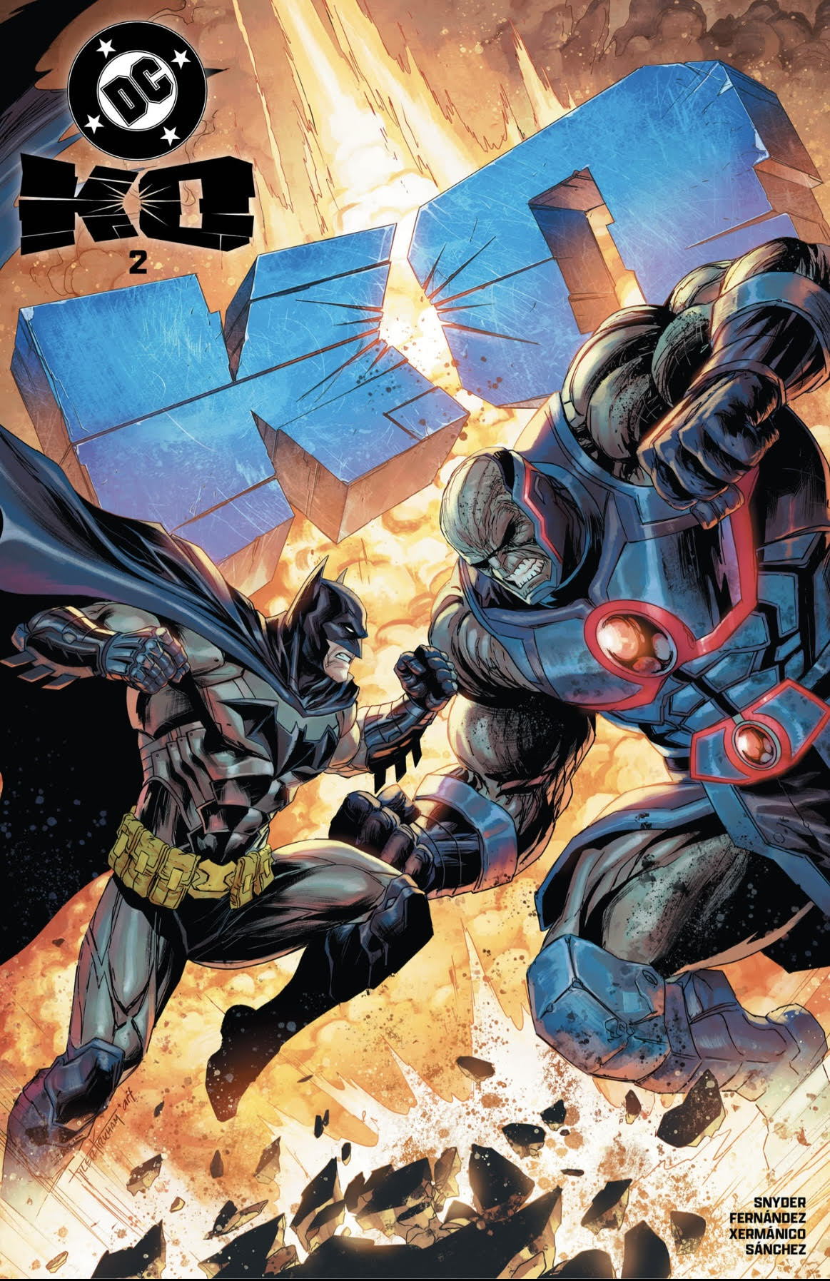 DC K.O. #2, TYLER KIRKHAM CARDSTOCK VARIANT