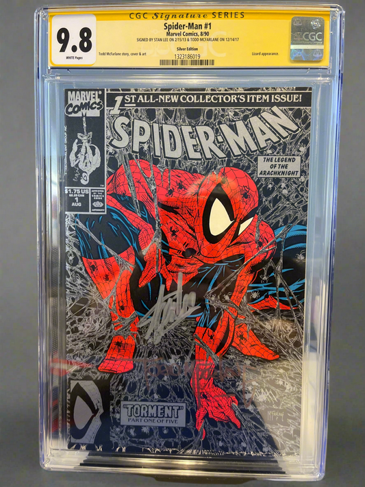 CGC Signature Series 9.8 Spider-Man #1 Double Signed by Stan Lee & Todd McFarlane