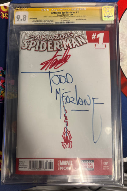 ASM #1 Signed by Stan Lee and Todd McFarlane