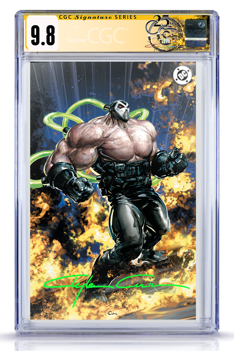 9.8 Yellow Label - Absolute Batman #19, Clayton Crain [Bane Foil]