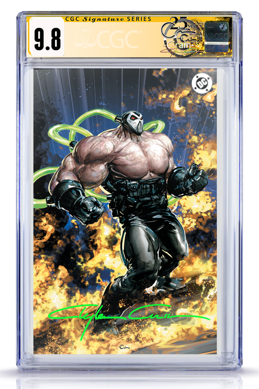 9.8 Yellow Label - Absolute Batman #19, Clayton Crain [Bane Foil]
