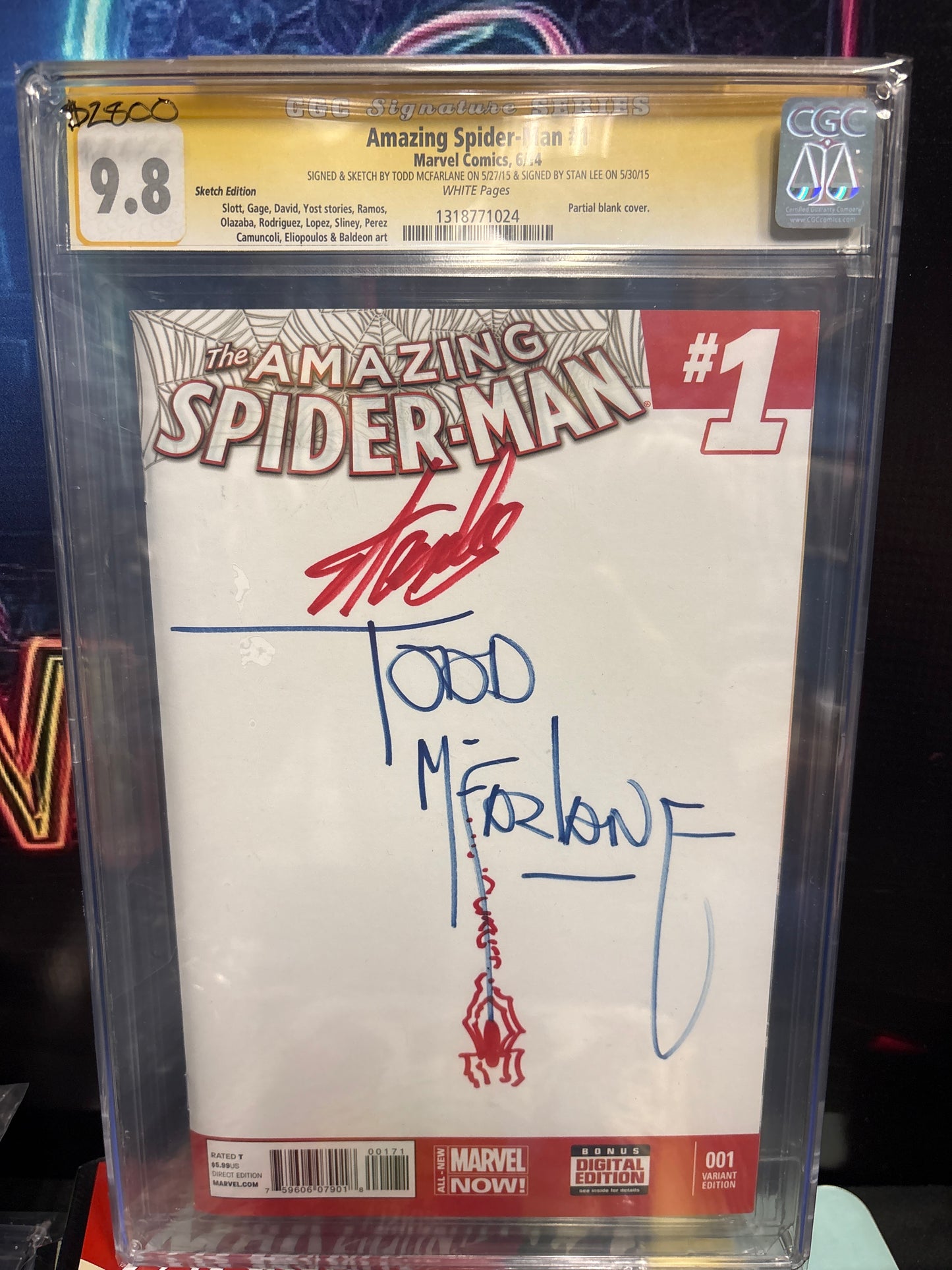 ASM #1 Signed by Stan Lee and Todd McFarlane