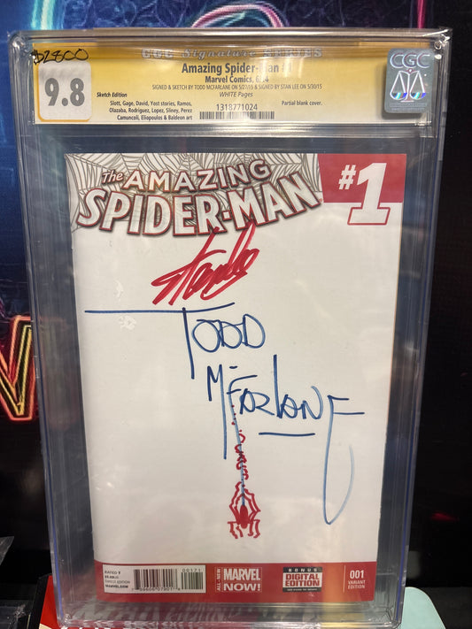 ASM #1 Signed by Stan Lee and Todd McFarlane