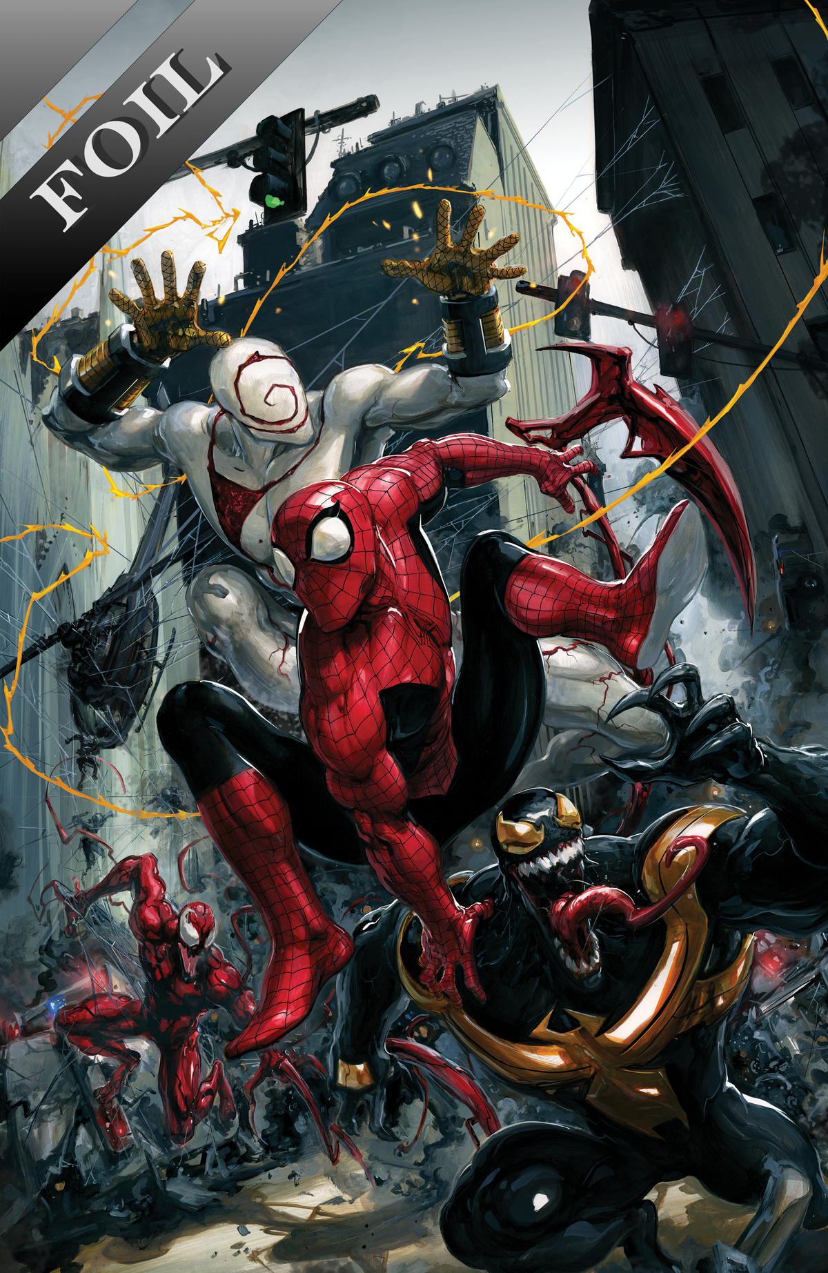 Amazing Spider-Man/Venom: Death Spiral #1 Clayton Crain Foil cover