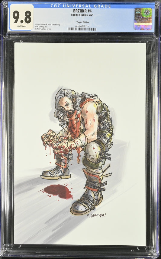 BRZRKR #4 Grampa Virgin CGC 9.8