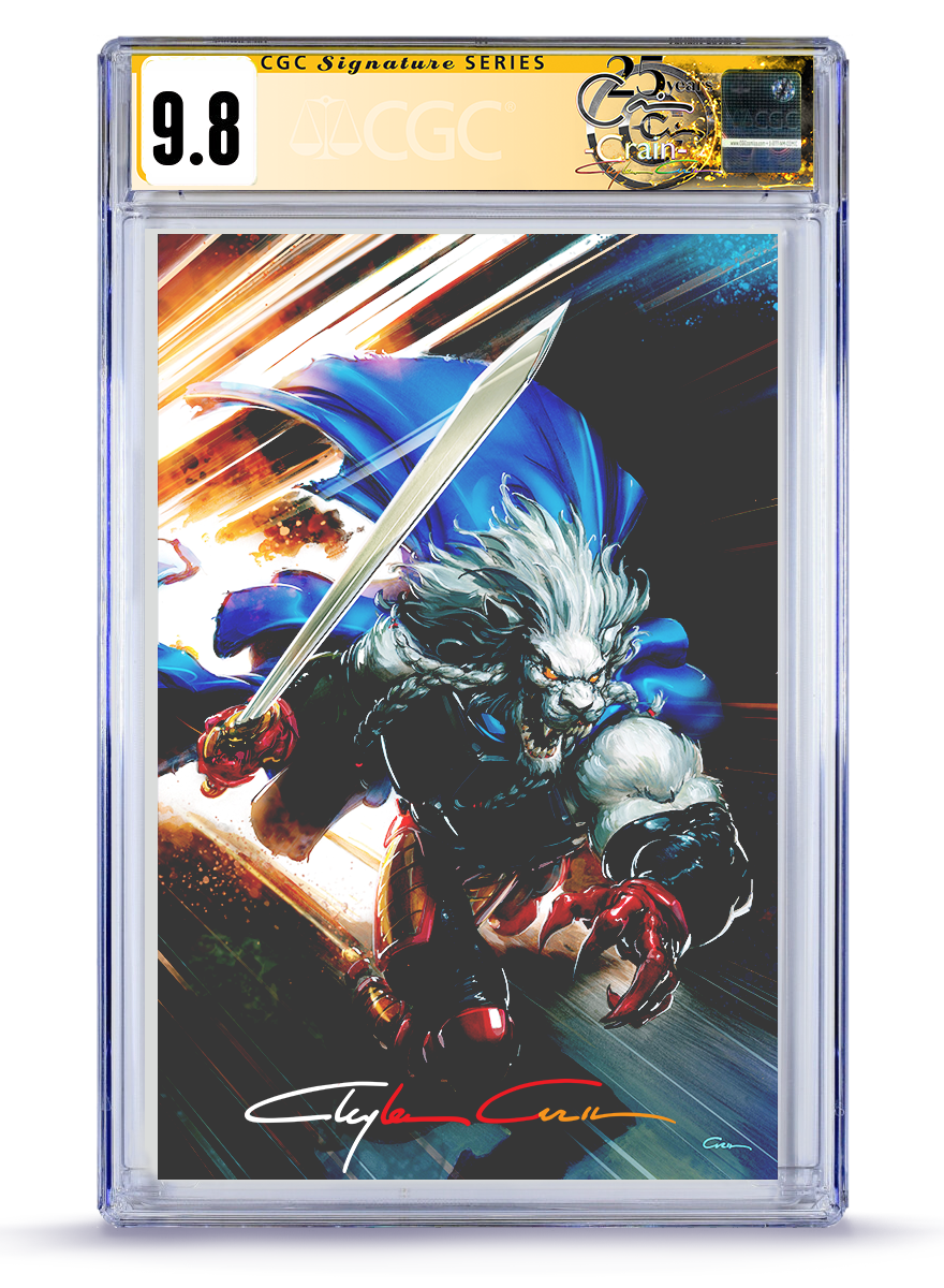 PREORDER:  NYCC Battle Beast No. 5 CGC Signature Series Infinity Signature