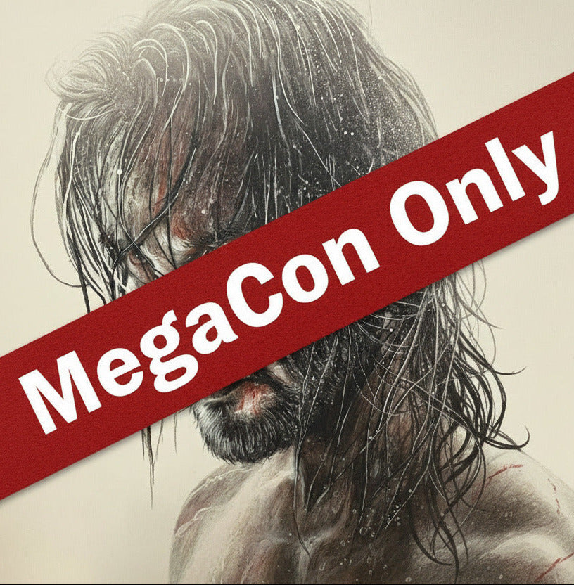 Close-up of a person's face with hair covering part of it on a light background