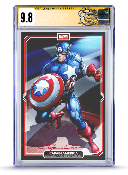 PREORDER:Captain America No. 7  Classic Signature 9.8 CGC Signature Series