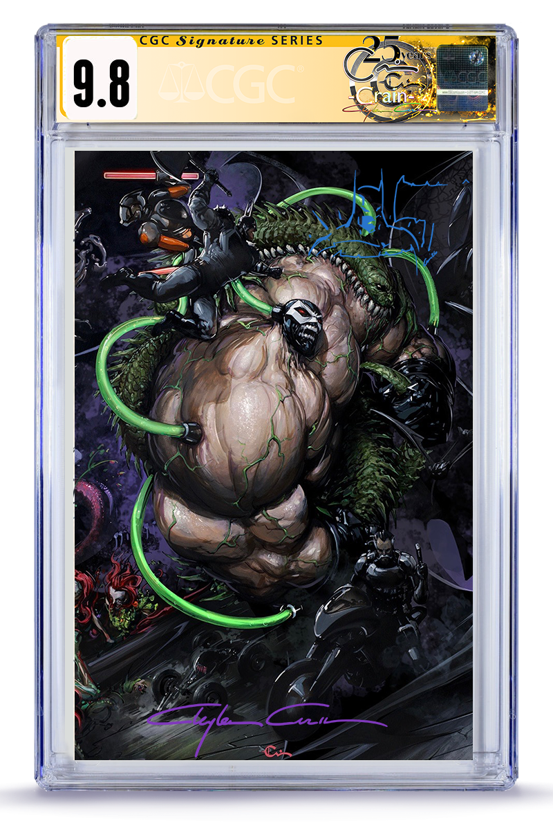 [Limited Preorder] Absolute Batman #23 Clayton Crain Connecting Cover Bane Full Art 9.8 CGC Graded