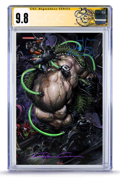 Absolute Batman #23 Clayton Crain Bane Full Art CGC 9.8 cover