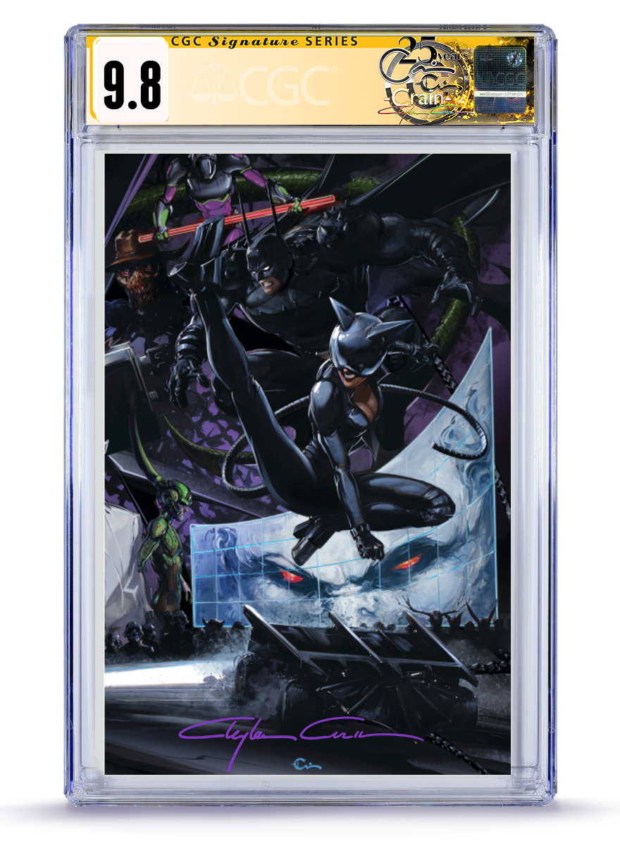 [Limited Preorder] Absolute Batman #23 Clayton Crain Connecting Cover Catwoman Full Art 9.8 CGC Graded