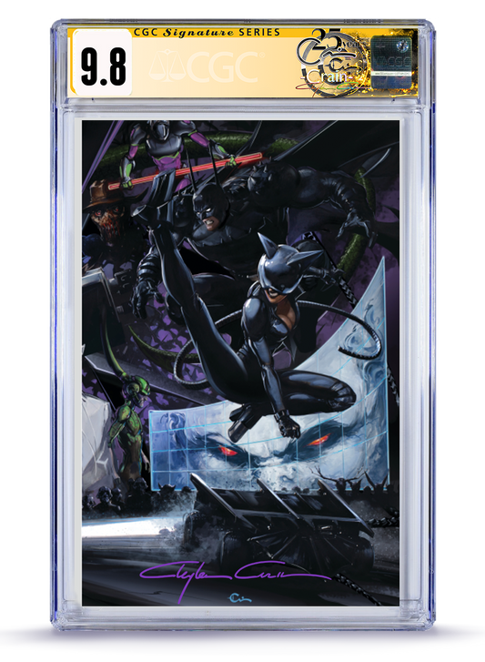 [Limited Preorder] Absolute Batman #23 Clayton Crain Connecting Cover Catwoman Full Art 9.8 CGC Graded