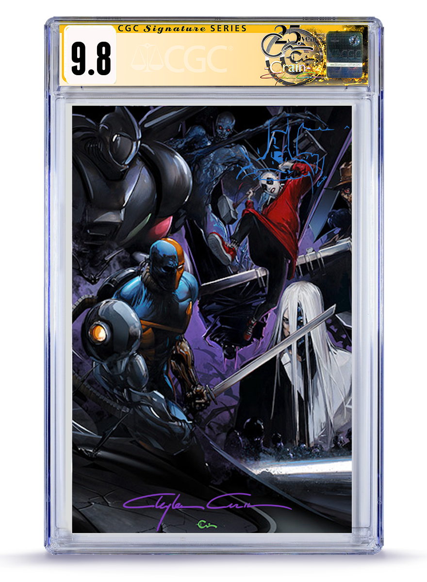 [Limited Preorder] Absolute Batman #23 Clayton Crain Connecting Cover Deathstroke Full Art 9.8 CGC Graded