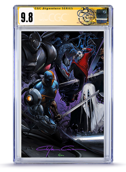 Absolute Batman #23 Clayton Crain Deathstroke Full Art CGC 9.8, image 4