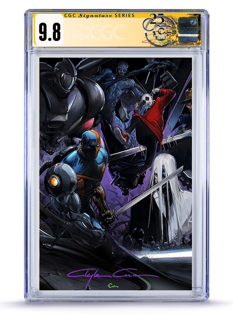 [Limited Preorder] Absolute Batman #23 Clayton Crain Connecting Cover Deathstroke Full Art 9.8 CGC Graded