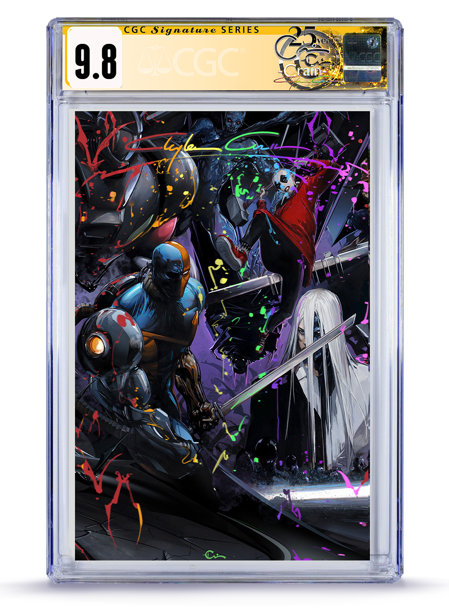 [Limited Preorder] Absolute Batman #23 Clayton Crain Connecting Cover Deathstroke Full Art 9.8 CGC Graded