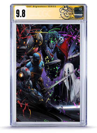 Absolute Batman #23 Clayton Crain Deathstroke Full Art CGC 9.8 cover