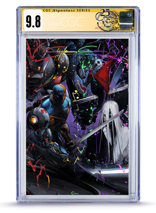[Limited Preorder] Absolute Batman #23 Clayton Crain Connecting Cover Deathstroke Full Art 9.8 CGC Graded