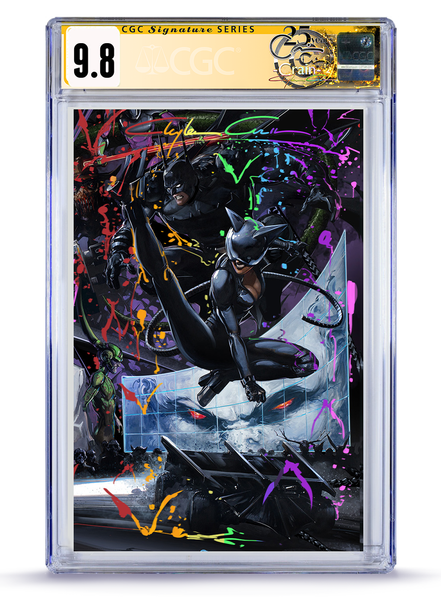 [Limited Preorder] Absolute Batman #23 Clayton Crain Connecting Cover Catwoman Full Art 9.8 CGC Graded