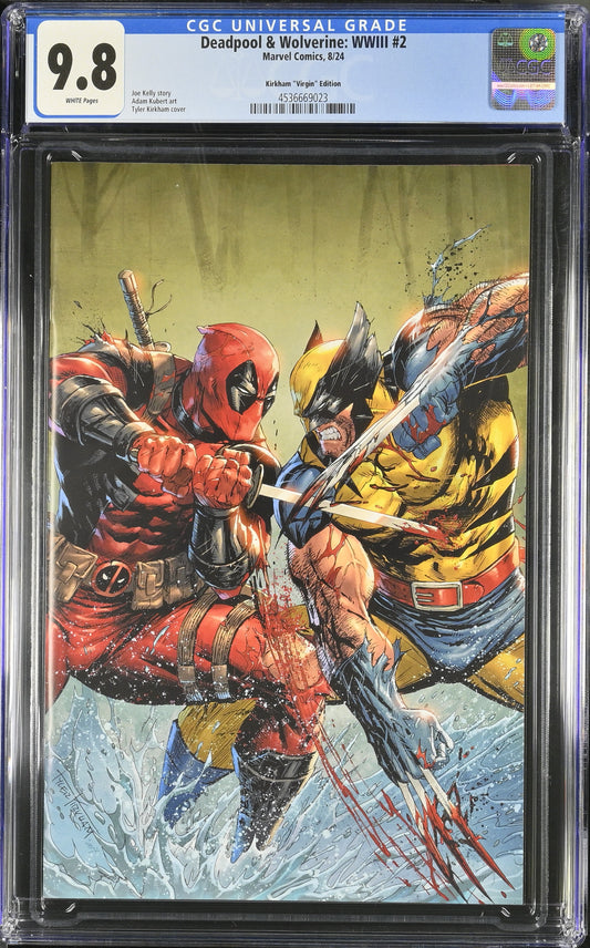 Deadpool Vs. Wolverine WW3 Kirkham Virgin Cover CGC 9.8