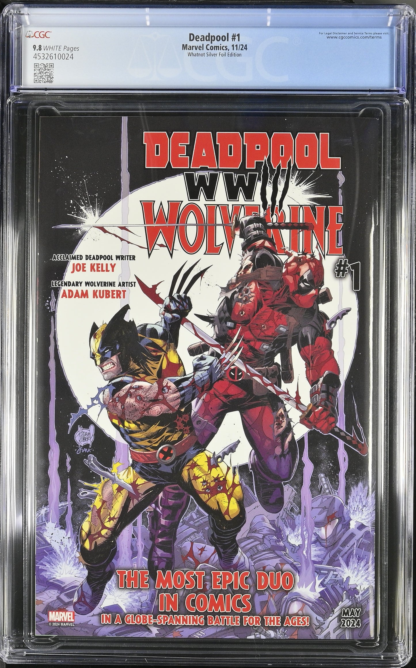 Deadpool Whatnot Silver Foil Edition CGC 9.8 محدود بـ 1000 نسخة