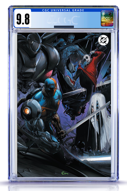 [Limited Preorder] Absolute Batman #23 Clayton Crain Connecting Cover Deathstroke Full Art 9.8 CGC Graded