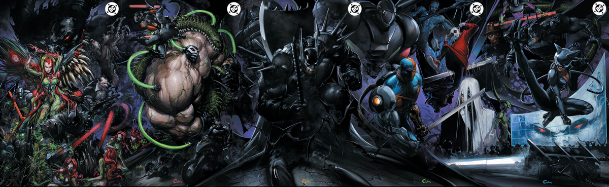 Absolute Batman #23 Clayton Crain All Connecting Covers Set