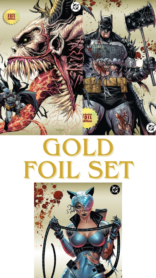(A)Gold Foil Absolute Batman 3 Book Set 3-11-26